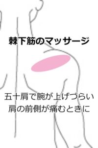 棘下筋のマッサージ1